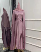 Leena Satin Abaya Set
