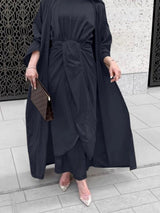 Leena Satin Abaya Set