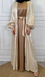 Inaya Classic Satin Abaya