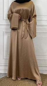 Inaya Classic Satin Abaya