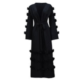 Pom-Pom Flower Abaya