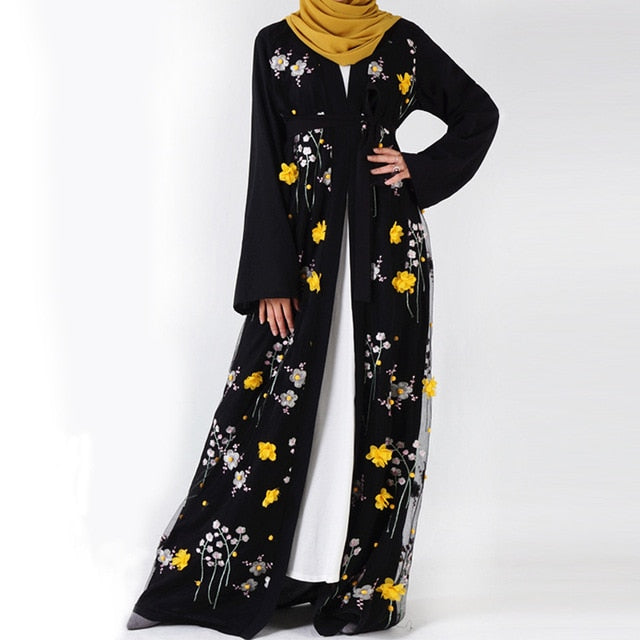 Shaznin-Floral Abaya