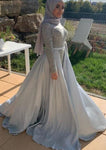 Noor-Beaded Evening Gown