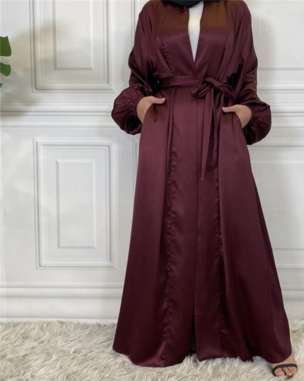 Savera Satin Abaya