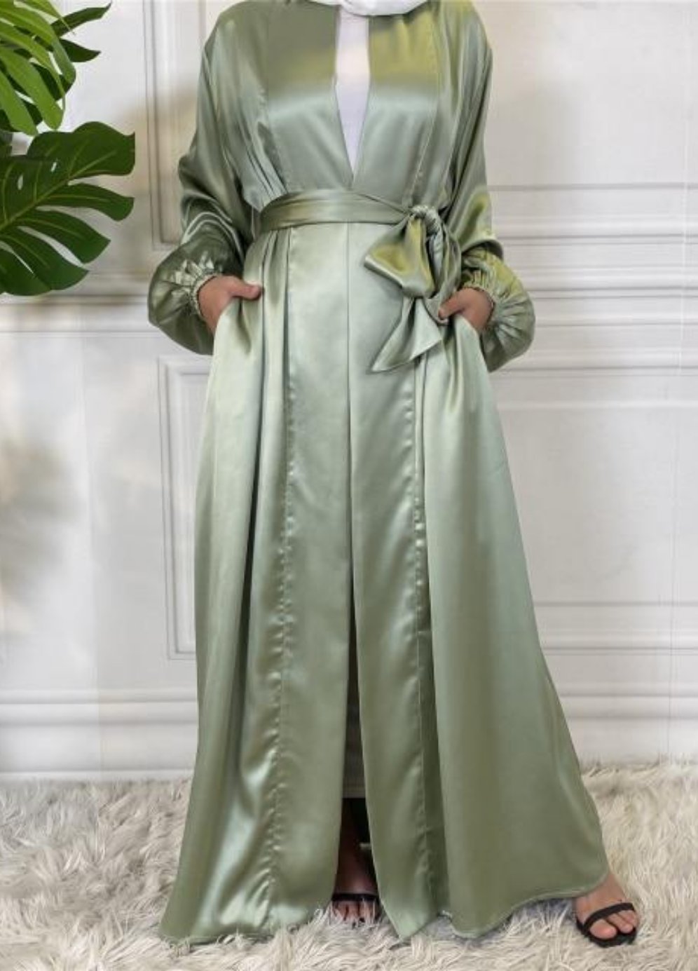 Savera Satin Abaya